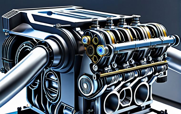 A hyper-realistic, detailed cutaway rendering of a modern Formula 1 V6 Turbo Hybrid engine, showcasing its intricate internal components. Emphasize the sophisticated Energy Recovery Systems (MGU-K and MGU-H), advanced lightweight materials, and precision engineering. The engine should appear as a technological marvel, with visible complex wiring, miniature turbines, and combustion chambers. Set in a sterile, high-tech research and development lab, with soft, directional lighting highlighting the engine's complex structure. A subtle, futuristic interface or blueprint schematic is visible in the background. Professional photography, high resolution, sharp focus, clean composition, safe for work, appropriate content, family-friendly.