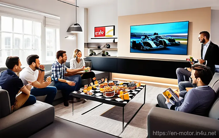 F1 경기 관람 가이드 - A vibrant, wide-angle shot of a Formula 1 Grand Prix circuit grandstand packed with enthusiastic fan... F1 경기 관람 가이드 - A vibrant, wide-angle shot of a Formula 1 Grand Prix circuit grandstand packed with enthusiastic fan...